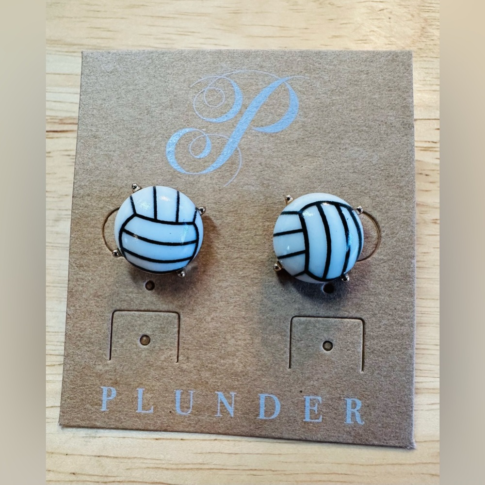 Volleyball Stud Earrings